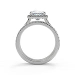Load image into Gallery viewer, Susan Classic Pave Halo Princess Cut Diamond Engagement Ring - Nivetta