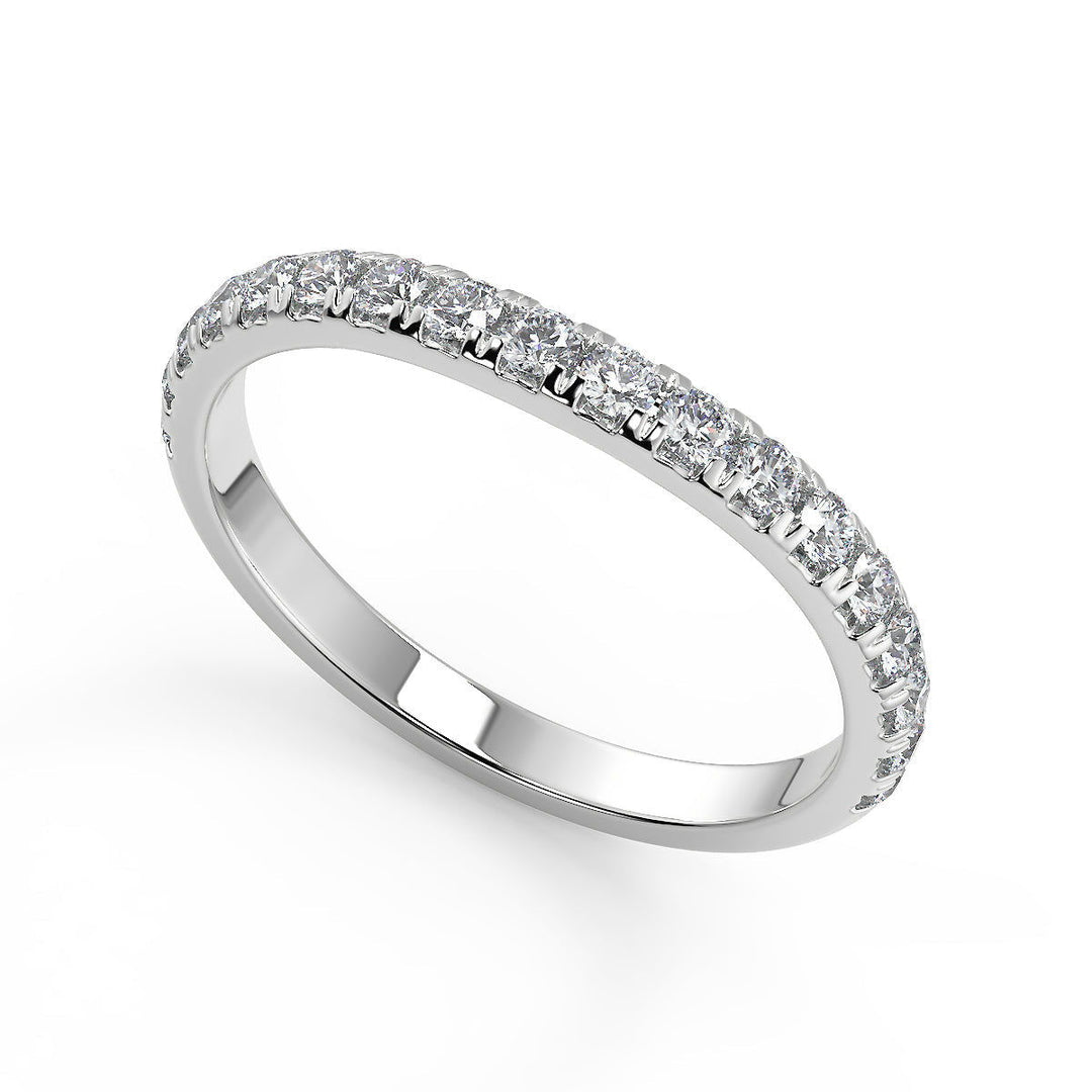 Talia Classic Pave 4 Prong Princess Cut Diamond Engagement Ring - Nivetta