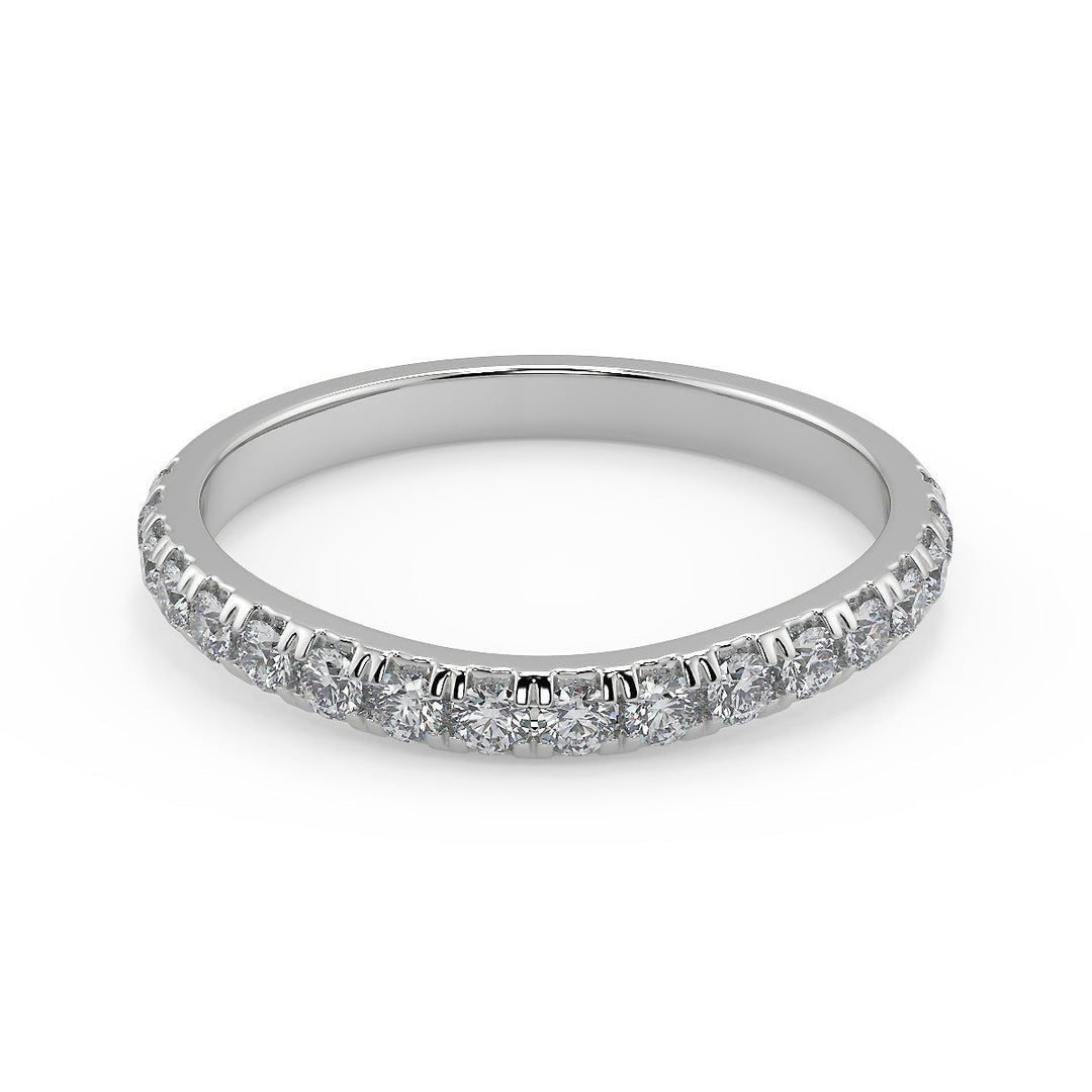 Talia Classic Pave 4 Prong Princess Cut Diamond Engagement Ring - Nivetta