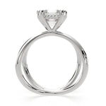 Load image into Gallery viewer, Tatiana Emerald Cut Solitaire Split Shank Engagement Ring Setting - Nivetta