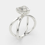 Load image into Gallery viewer, Tatiana Heart Cut Solitaire Split Shank Engagement Ring Setting - Nivetta