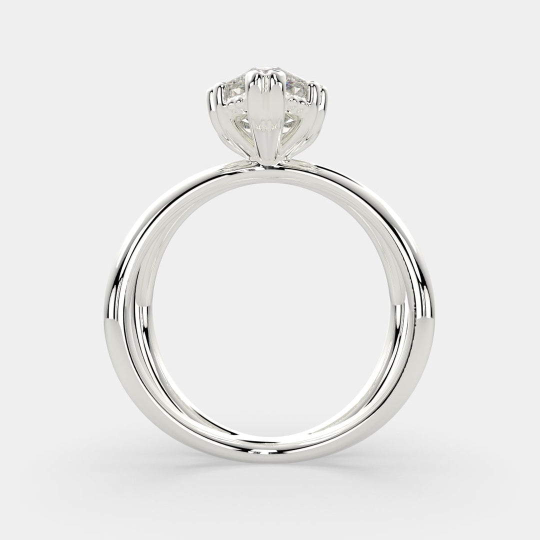 Tatiana Marquise Cut Solitaire Split Shank Engagement Ring Setting - Nivetta