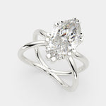 Load image into Gallery viewer, Tatiana Marquise Cut Solitaire Split Shank Engagement Ring Setting - Nivetta