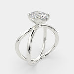 Load image into Gallery viewer, Tatiana Oval Cut Solitaire Split Shank Engagement Ring Setting - Nivetta