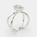 Load image into Gallery viewer, Tatiana Pear Cut Solitaire Split Shank Engagement Ring Setting - Nivetta