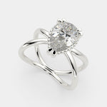 Load image into Gallery viewer, Tatiana Pear Cut Solitaire Split Shank Engagement Ring Setting - Nivetta