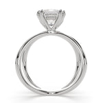 Load image into Gallery viewer, Tatiana Princess Cut Solitaire Split Shank Engagement Ring Setting - Nivetta