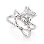 Load image into Gallery viewer, Tatiana Radiant Cut Solitaire Split Shank Engagement Ring Setting - Nivetta