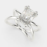 Load image into Gallery viewer, Tatiana Radiant Cut Solitaire Split Shank Engagement Ring Setting - Nivetta