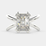 Load image into Gallery viewer, Tatiana Radiant Cut Solitaire Split Shank Engagement Ring Setting - Nivetta