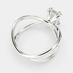 Load image into Gallery viewer, Tatiana Radiant Cut Solitaire Split Shank Engagement Ring Setting - Nivetta