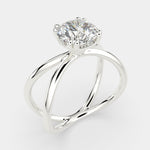 Load image into Gallery viewer, Tatiana Round Cut Solitaire Split Shank Engagement Ring Setting - Nivetta