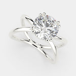 Load image into Gallery viewer, Tatiana Round Cut Solitaire Split Shank Engagement Ring Setting - Nivetta