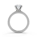 Load image into Gallery viewer, Taylor French Pave Classic Cushion Cut Diamond Engagement Ring - Nivetta