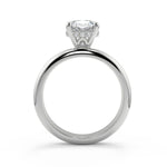 Load image into Gallery viewer, Teagan 4 Prong Crown Solitaire Cushion Cut Engagement Ring - Nivetta