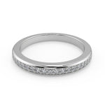 Load image into Gallery viewer, Teresa 4 Prong Cathedral Solitaire Cushion Cut Engagement Ring - Nivetta