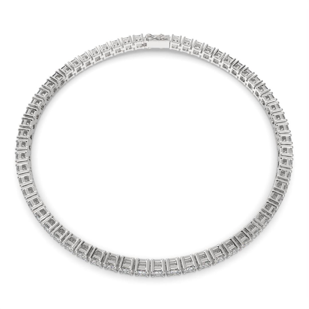 Thalassa Princess Cut Diamond Tennis Bracelet Prong Set (6 ctw) - Nivetta