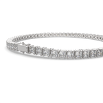 Load image into Gallery viewer, Thalassa Princess Cut Diamond Tennis Bracelet Prong Set (6 ctw) - Nivetta