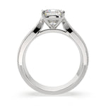 Load image into Gallery viewer, Valentina Cushion Cut Solitaire Tapered Milgrain Engagement Ring Setting - Nivetta