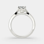 Load image into Gallery viewer, Valentina Cushion Cut Solitaire Tapered Milgrain Engagement Ring Setting - Nivetta