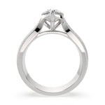 Load image into Gallery viewer, Valentina Pear Cut Solitaire Tapered Milgrain Engagement Ring Setting - Nivetta