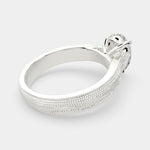 Load image into Gallery viewer, Valentina Pear Cut Solitaire Tapered Milgrain Engagement Ring Setting - Nivetta