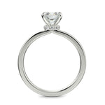 Load image into Gallery viewer, Valeria Cushion Cut Hidden Halo Solitaire 4 Prong Claw Set Engagement Ring Setting - Nivetta