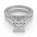Load image into Gallery viewer, Victoria Trellis 4 Prong Solitaire Princess Cut Ring - Nivetta
