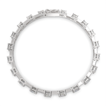 Load image into Gallery viewer, Viridiana Princess Cut Diamond Tennis Bracelet Prong Set (8 ctw) - Nivetta