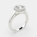 Load image into Gallery viewer, Xenia Emerald Cut Halo Pave Solitaire Engagement Ring Setting - Nivetta