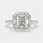 Load image into Gallery viewer, Xenia Emerald Cut Halo Pave Solitaire Engagement Ring Setting - Nivetta