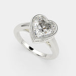 Load image into Gallery viewer, Xenia Heart Cut Halo Pave Solitaire Engagement Ring Setting - Nivetta