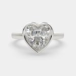 Load image into Gallery viewer, Xenia Heart Cut Halo Pave Solitaire Engagement Ring Setting - Nivetta