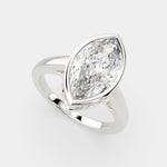 Load image into Gallery viewer, Xenia Marquise Cut Halo Pave Solitaire Engagement Ring Setting - Nivetta