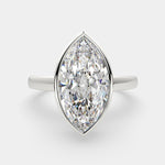 Load image into Gallery viewer, Xenia Marquise Cut Halo Pave Solitaire Engagement Ring Setting - Nivetta