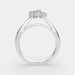 Load image into Gallery viewer, Xenia Oval Cut Halo Pave Solitaire Engagement Ring Setting - Nivetta