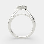 Load image into Gallery viewer, Xenia Pear Cut Halo Pave Solitaire Engagement Ring Setting - Nivetta