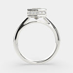 Load image into Gallery viewer, Xenia Princess Cut Halo Pave Solitaire Engagement Ring Setting - Nivetta