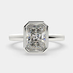 Load image into Gallery viewer, Xenia Radiant Cut Halo Pave Solitaire Engagement Ring Setting - Nivetta