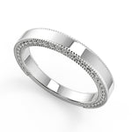 Load image into Gallery viewer, Yasmine Hand Carved Milgrain Solitaire Princess Cut Diamond Engagement Ring - Nivetta