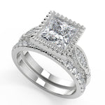 Load image into Gallery viewer, Zoey 4 Prong Solitaire Princess Cut Diamond Engagement Ring - Nivetta