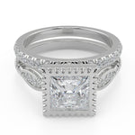 Load image into Gallery viewer, Zoey 4 Prong Solitaire Princess Cut Diamond Engagement Ring - Nivetta