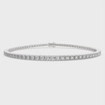 Load and play video in Gallery viewer, Eleonora Round Cut Diamond Tennis Bracelet Prong Set (2 ctw)