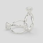 Load and play video in Gallery viewer, Tatiana Round Cut Solitaire Split Shank Engagement Ring Setting
