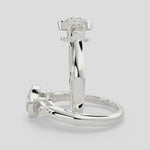 Load and play video in Gallery viewer, Emilia Round Cut Trilogy 3 Stone Engagement Ring Setting