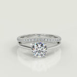 Load and play video in Gallery viewer, Sienna Four Prong Cushion Cut Diamond Engagement Ring