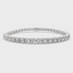 Load and play video in Gallery viewer, Lysandra Round Cut Diamond Tennis Bracelet Prong Set (6 ctw)