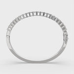Load and play video in Gallery viewer, Thessaly Princess Cut Diamond Bangle Bracelet Shared Prong Hinged (4 ctw)