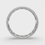 Load and play video in Gallery viewer, Claretta Round Cut Diamond Bangle Bracelet Pave set (15 ctw)