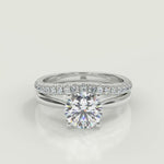 Load and play video in Gallery viewer, Marilyn Squared 4 Claw Solitaire Cushion Cut Diamond Engagement Ring